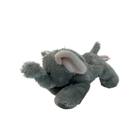 Gray Plush Elephant Stuffed Animal By Aurora 8" Soft Toy For Kids & Collectors - Picture 1 of 4